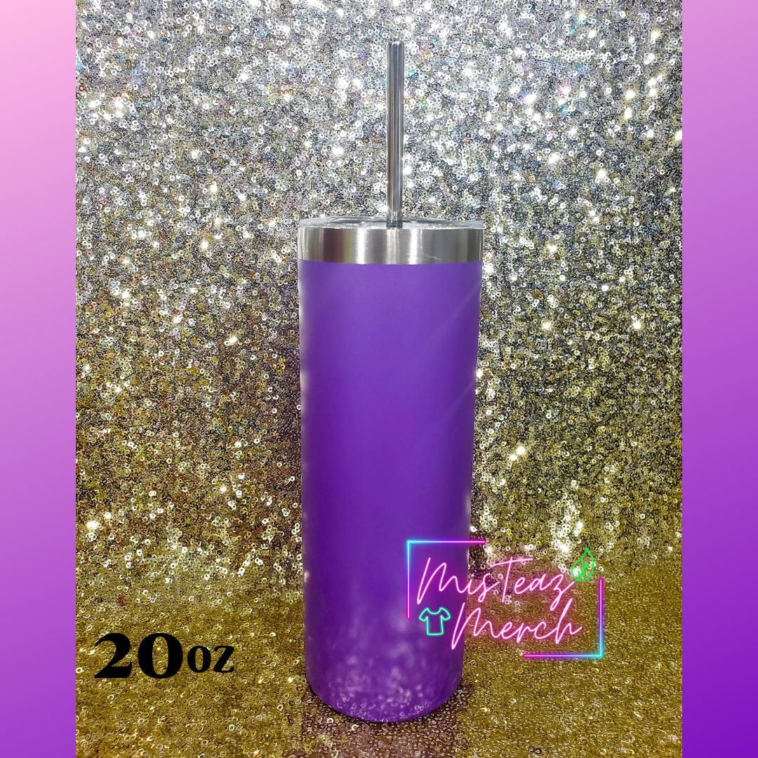 Blanks for Custom Engraved Stainless Steel skinny Tumbler 20oz