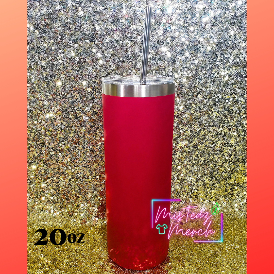 Blanks for Custom Engraved Stainless Steel skinny Tumbler 20oz