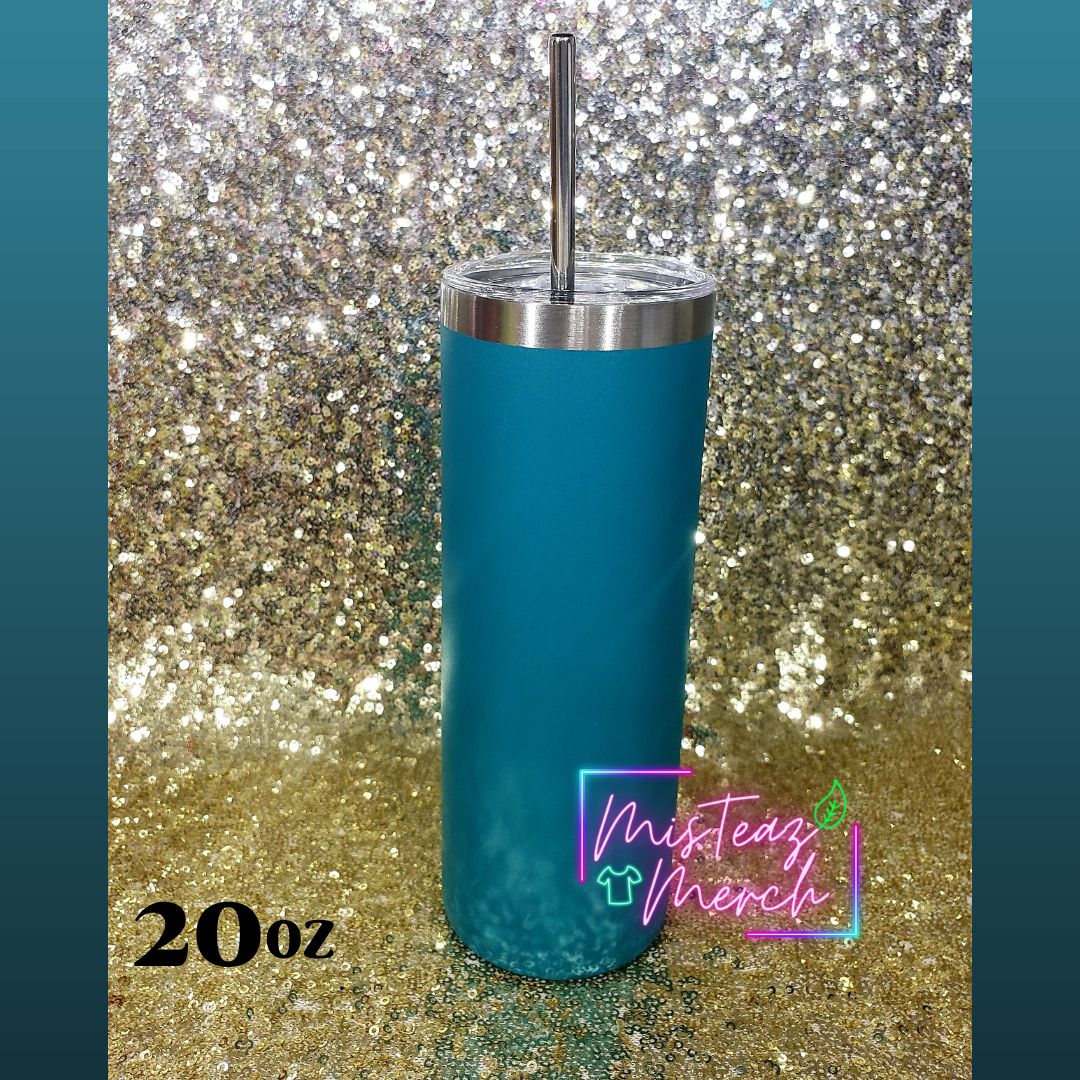 Blanks for Custom Engraved Stainless Steel skinny Tumbler 20oz