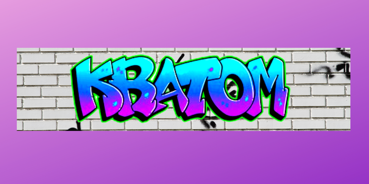Kratom Graffiti blue & purple