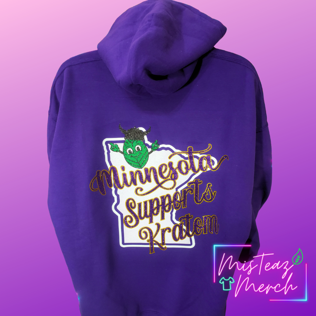 Keep Kratom Legal Minnesota State Hoodie