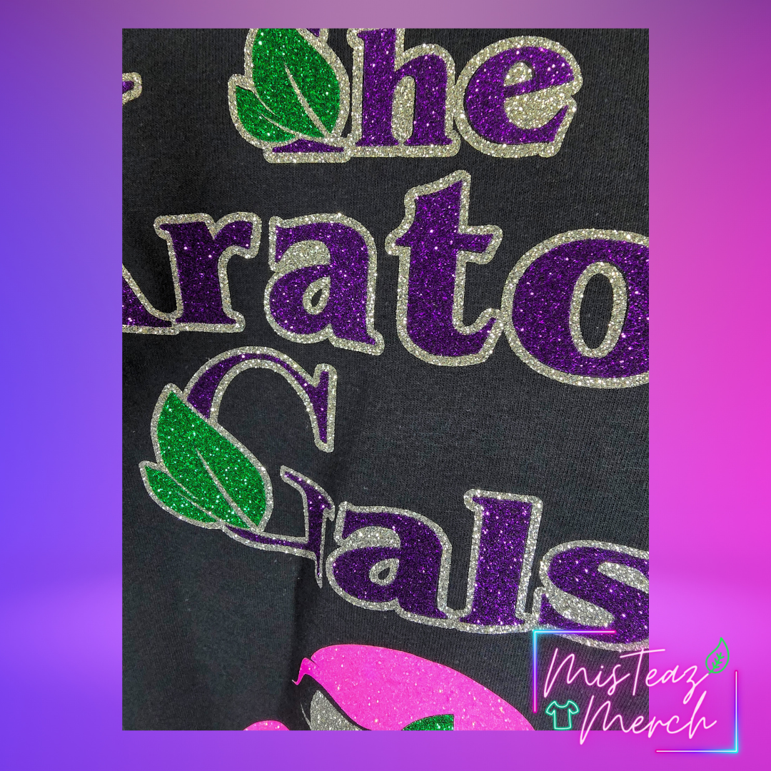 The Kratom Gals GLITTER Vinyl Tshirt