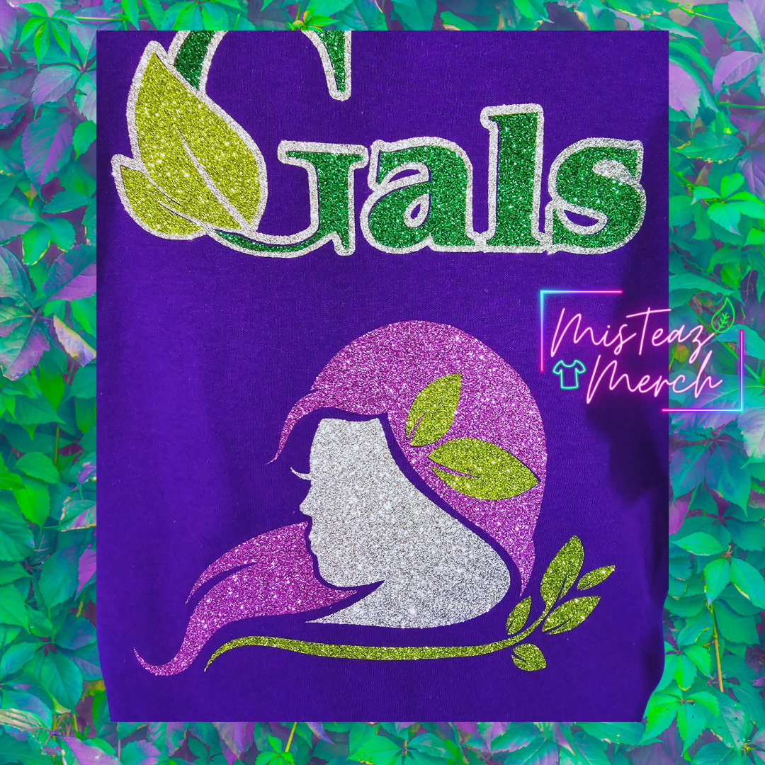 The Kratom Gals GLITTER Vinyl Tshirt