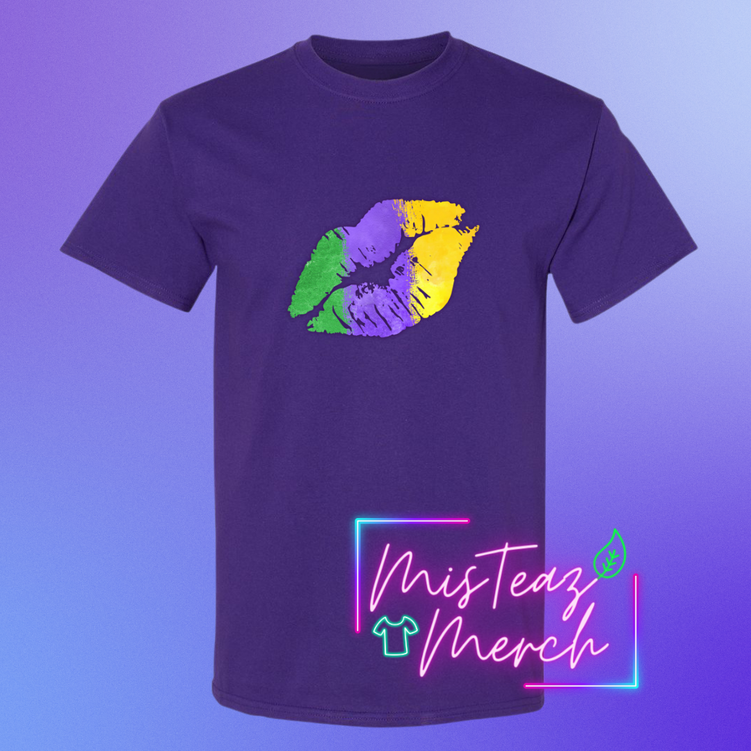 Valentine's Adult T-shirt NOLA kiss