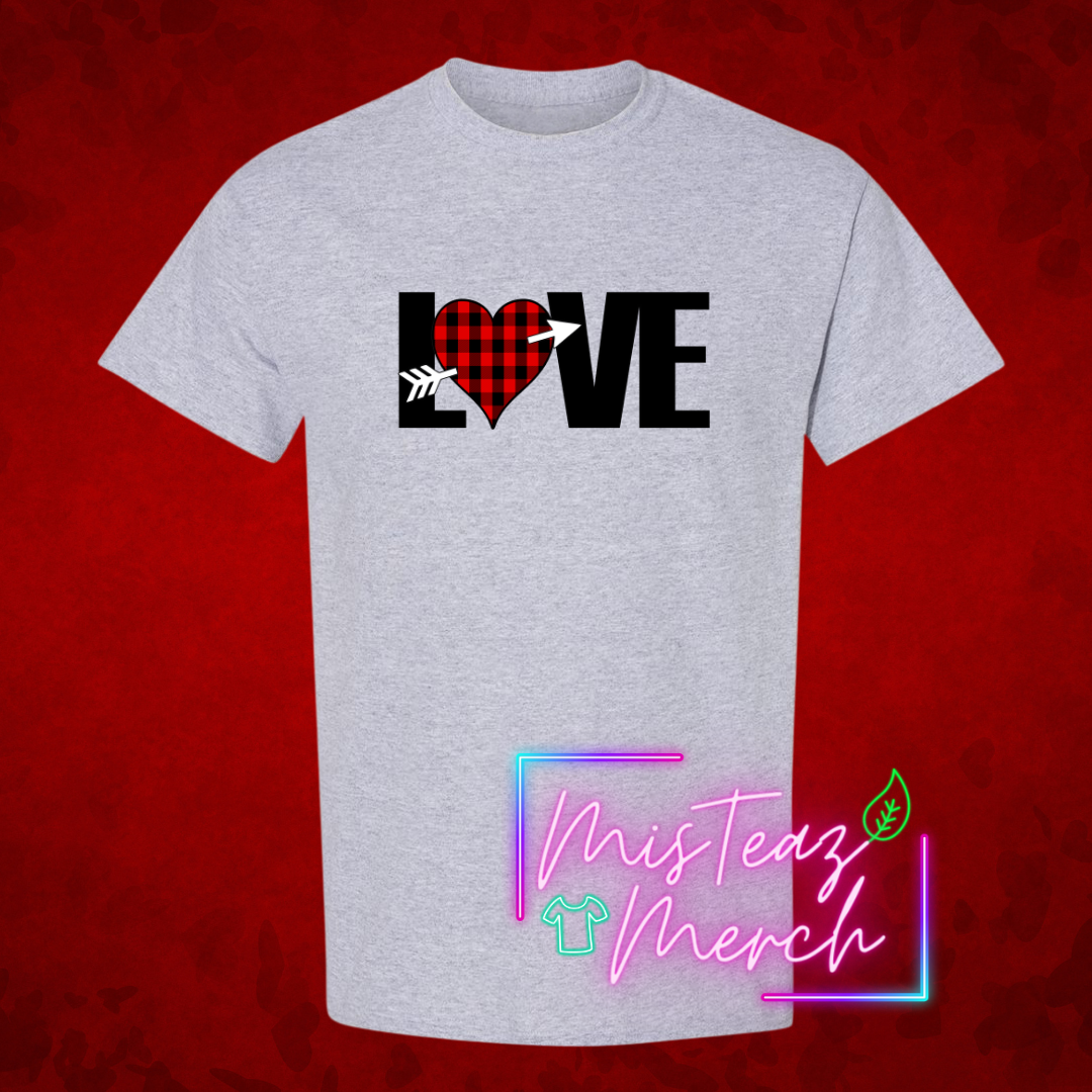 Valentine's Adult T-shirt -LOVE-Heart