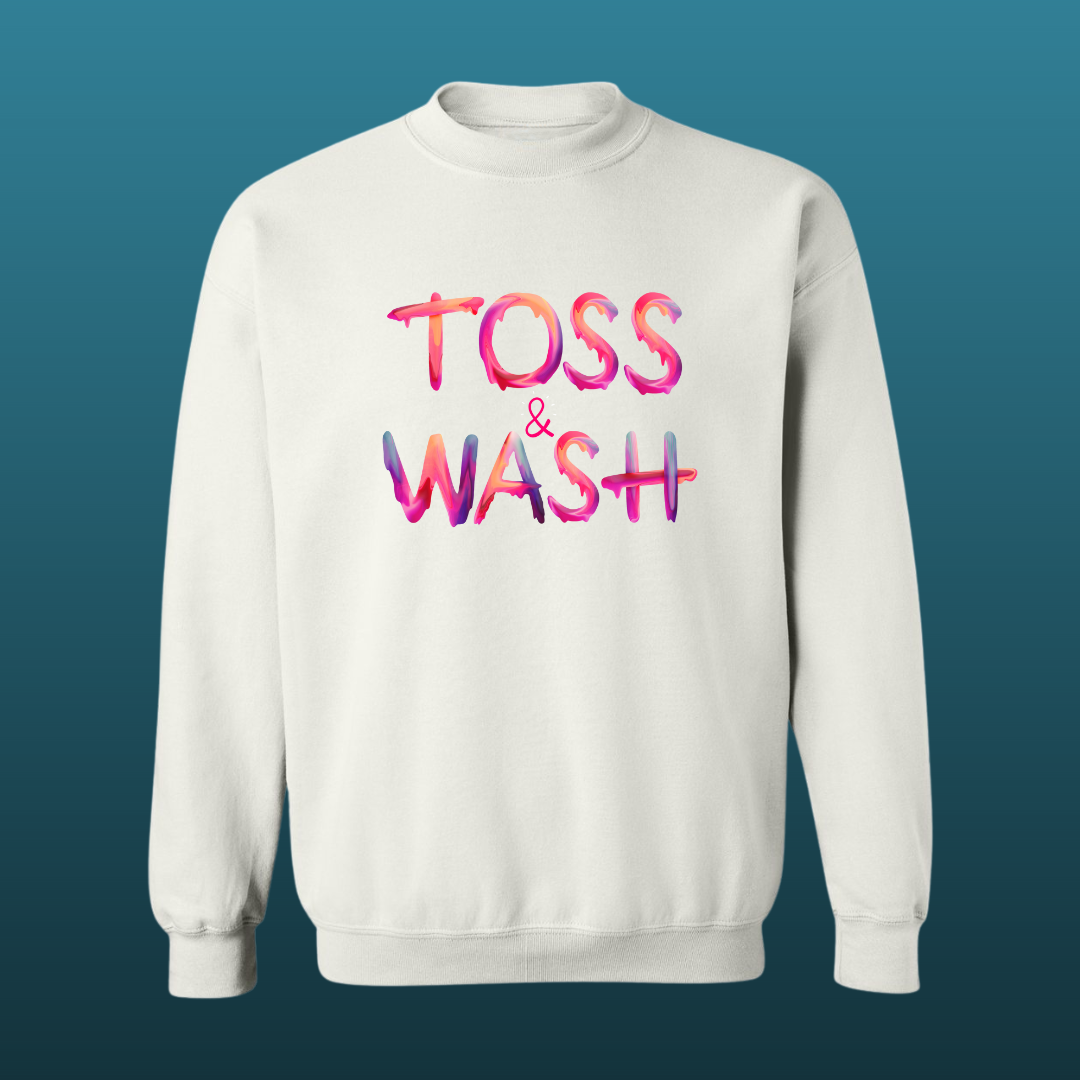 Toss & Wash Pink-Orange Kratom Sweat Shirt