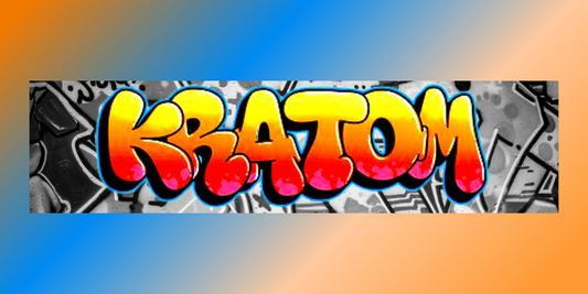 Kratom Graffiti yellow, orange, & red
