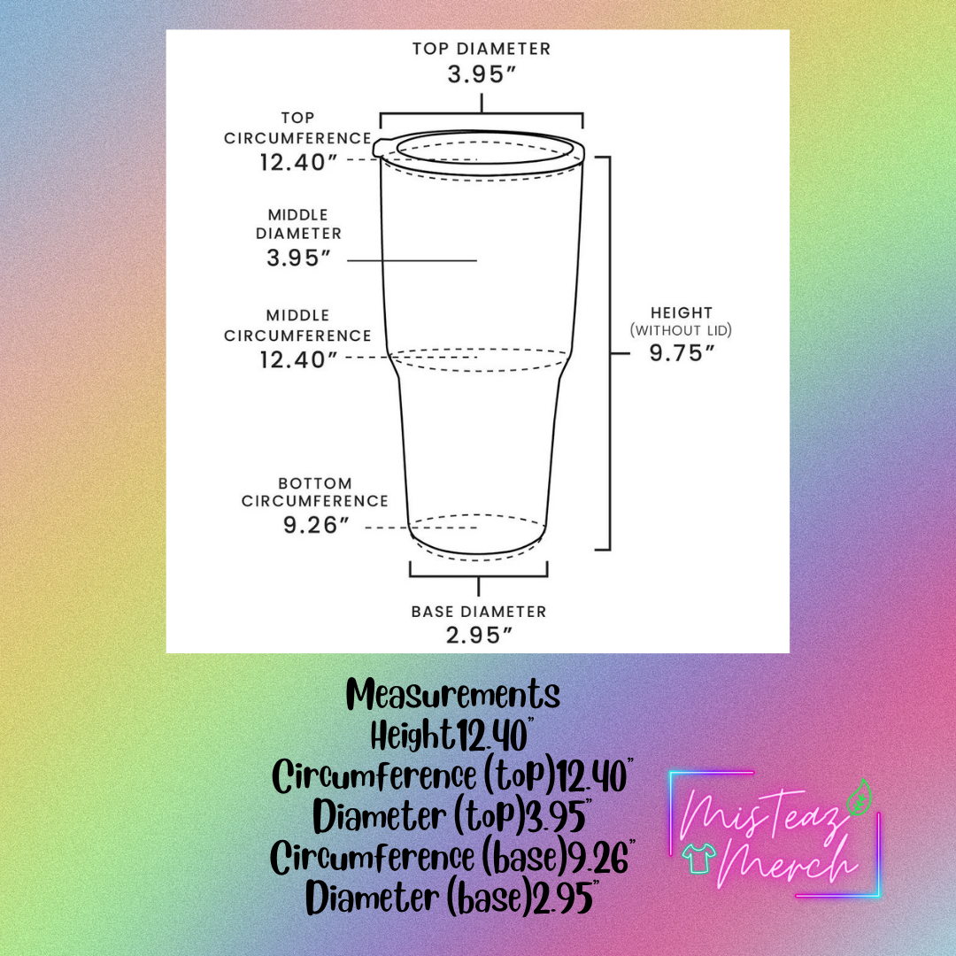 Blank 40oz Stainless Steel Tumbler, for Custom Engraving, mix & match handle sold separately