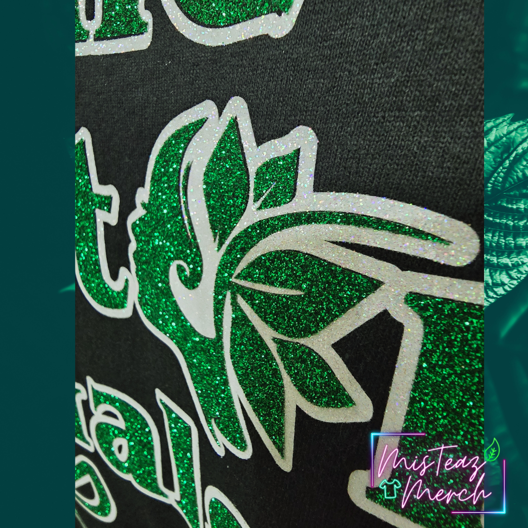 The Kratom Gals LIVE GLITTER Vinyl Tshirt