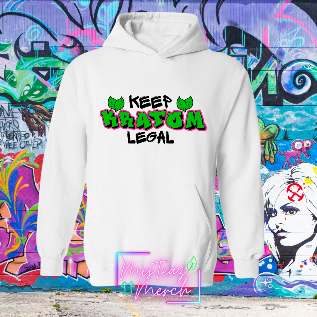 Keep Kratom Legal Graffiti  Hoodie