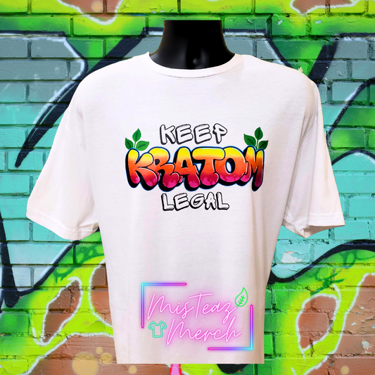 Keep Kratom Legal Graffiti bubble letters