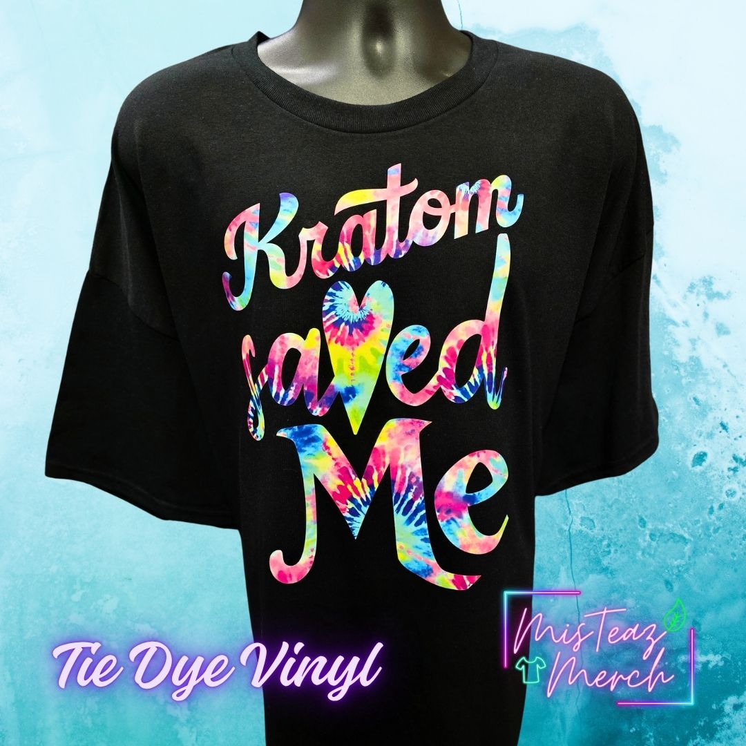 Kratom Save Me Tie Dye letters