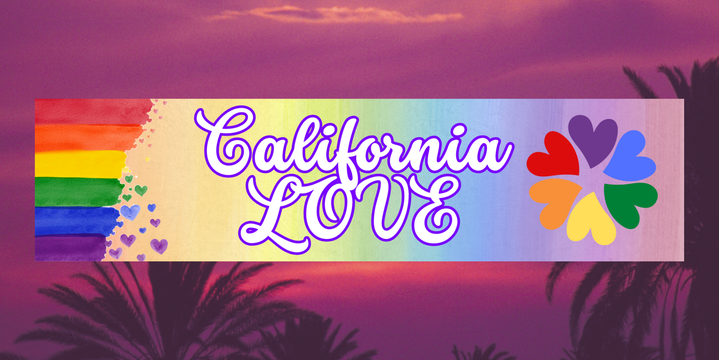 California Love bumper sticker