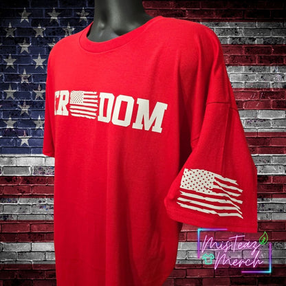 FREEDOM with flag