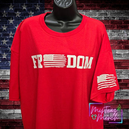 FREEDOM with flag