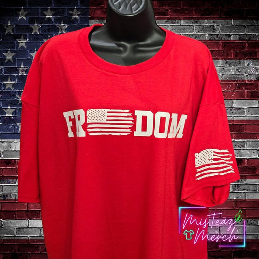 FREEDOM with flag