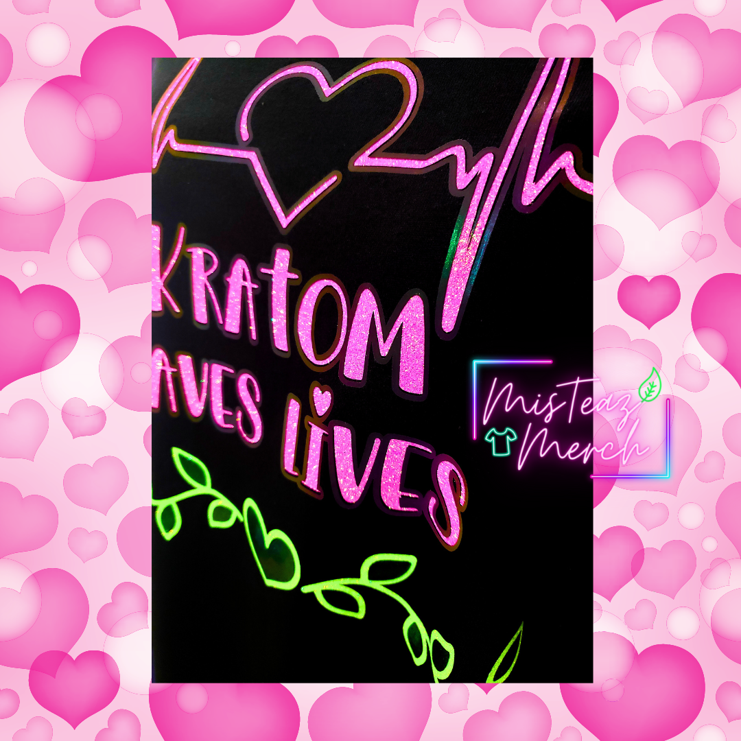 Kratom Saves Lives Heartbeat Tshirt