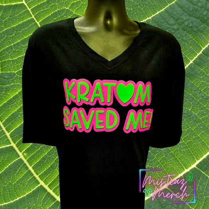 Kratom Saved Me glitter or matte vinyl