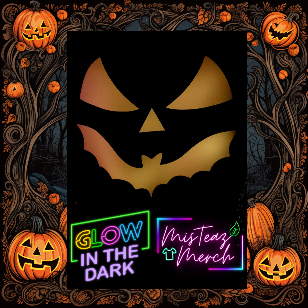 Glow in the dark Pumpkin Bat Smile