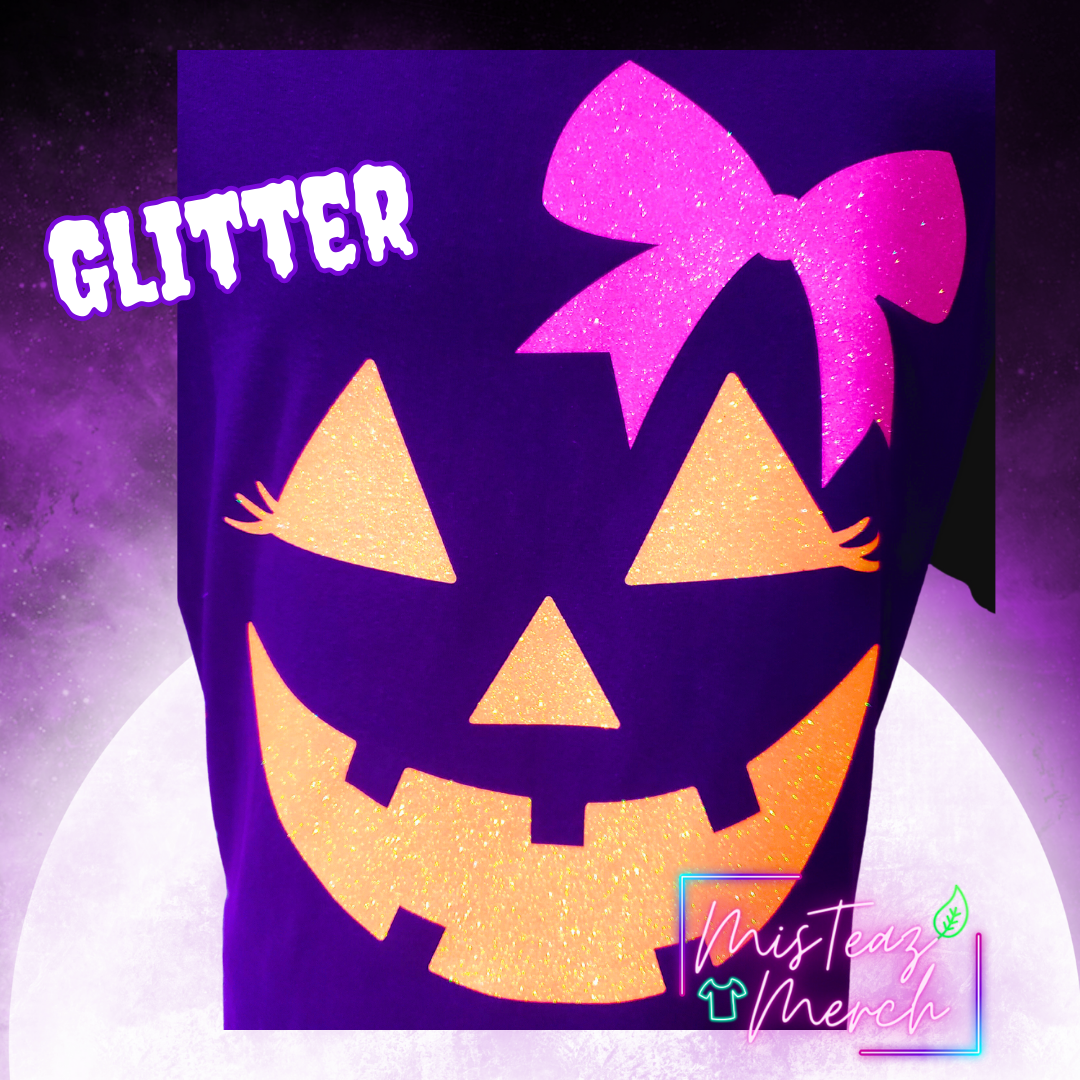 Glitter Scary Halloween tshirt #2