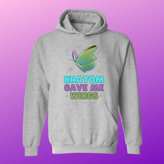 Kratom Gave Me Wings Hoodie