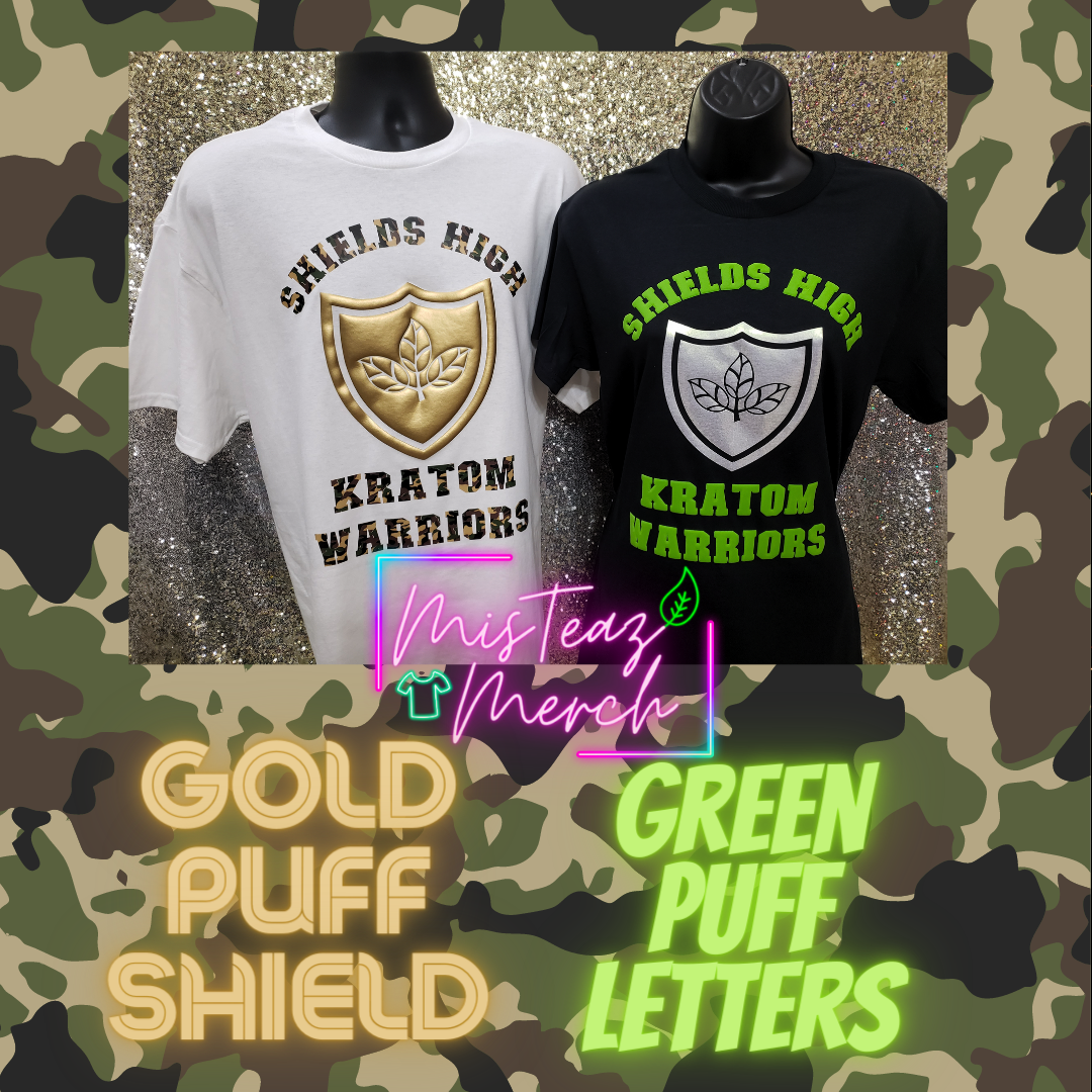 Shields High Kratom Warriors Puff Vinyl T-shirt
