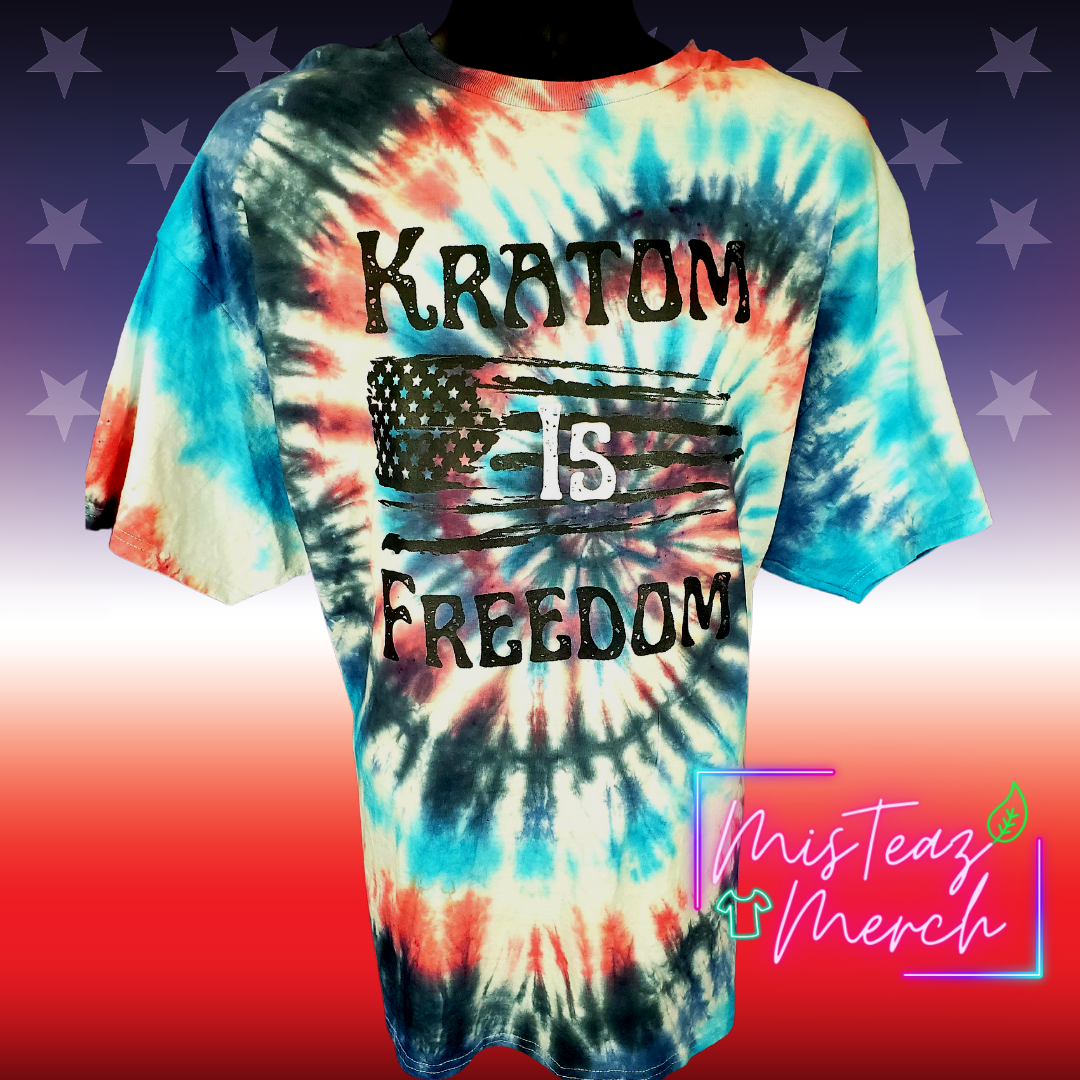 Kratom is Freedom Tie Dye T-Shirt