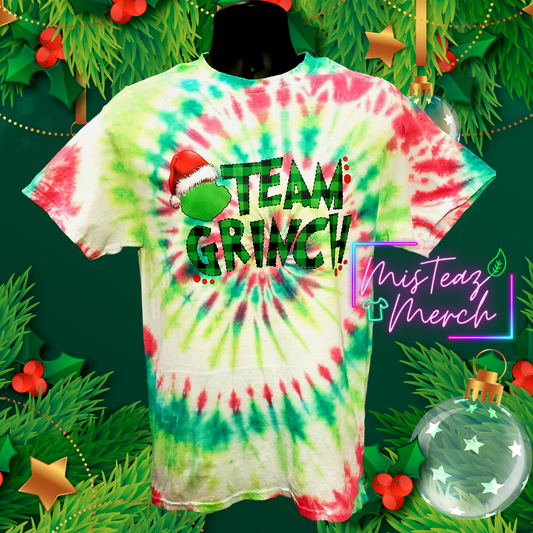 Tie Dye Team Grinch T-shirt