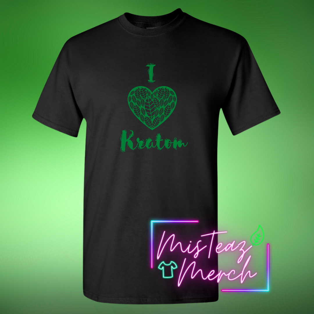 Valentine's Adult T-shirt -I Love Kratom
