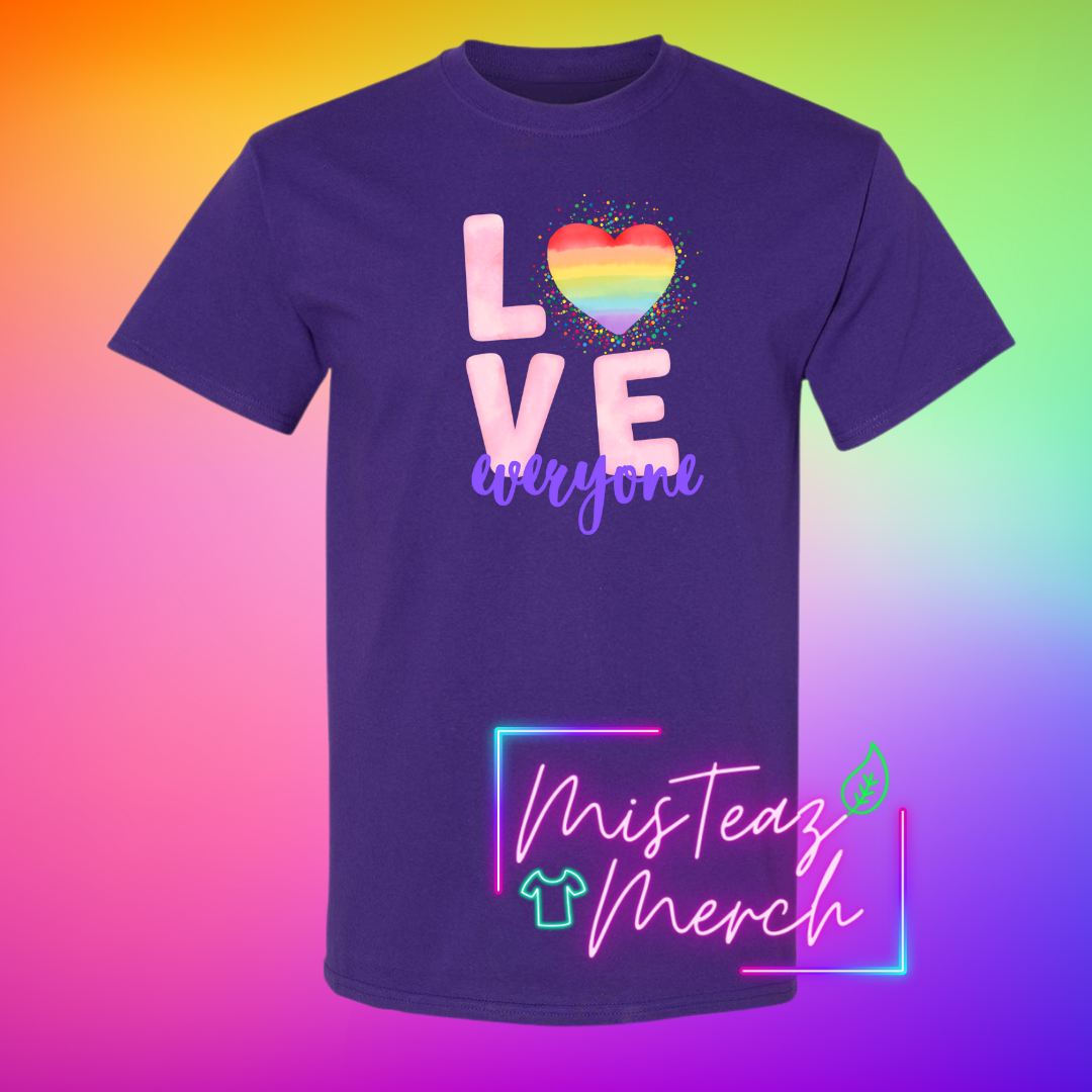 Valentine's Adult T-shirt -Love Everyone