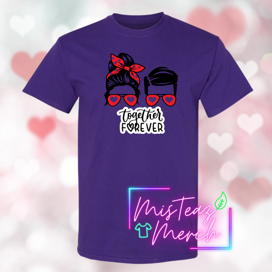 Valentine's Adult T-shirt -Together Forever