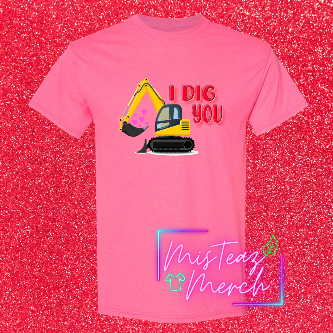 Valentine's Adult T-shirt - I DIG You