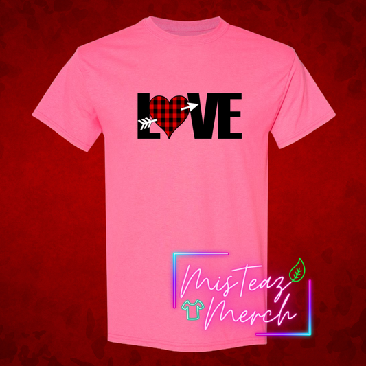 Valentine's Adult T-shirt -LOVE-Heart