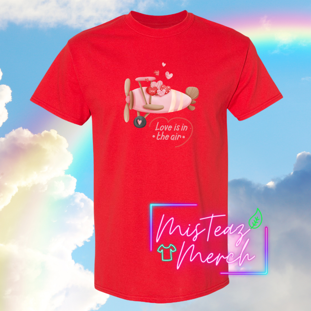 Valentine's Adult T-shirt - Love is in the Air