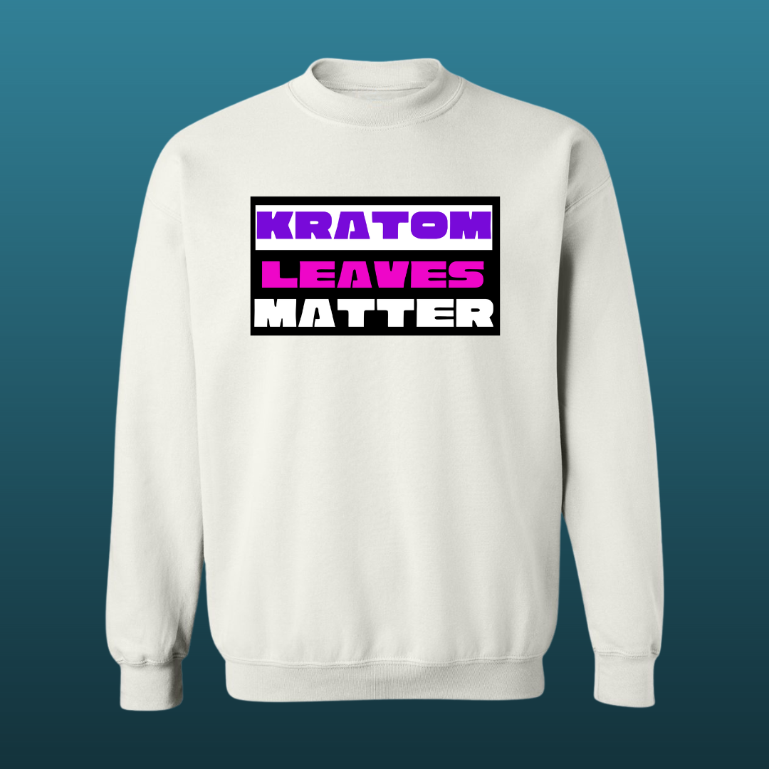 Kratom Leaves Matter pink purple Sweat Shirt